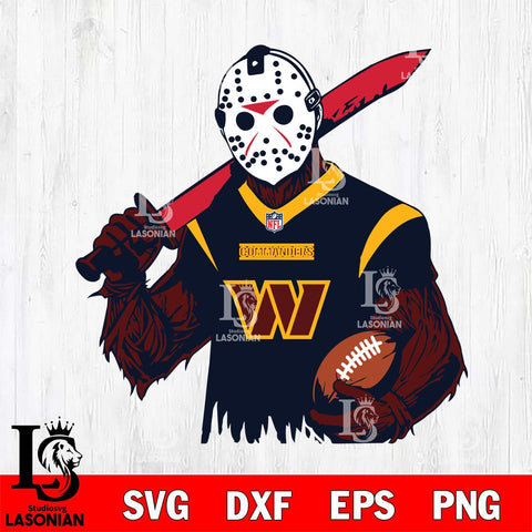 Washington Football Team Jason Voorhees Horror 11 Svg Eps Dxf Png File, NFL svg, Digital Download, Instant Download