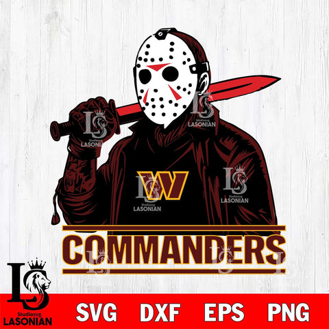 Washington Football Team Jason Voorhees Horror 12 Svg Eps Dxf Png File, NFL svg, Digital Download, Instant Download