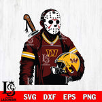 Washington Football Team Jason Voorhees Horror 2 Svg Eps Dxf Png File, NFL svg, Digital Download, Instant Download
