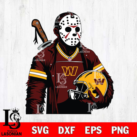Washington Football Team Jason Voorhees Horror 2 Svg Eps Dxf Png File, NFL svg, Digital Download, Instant Download