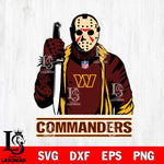 Washington Football Team Jason Voorhees Horror 3 Svg Eps Dxf Png File, NFL svg, Digital Download, Instant Download