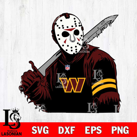 Washington Football Team Jason Voorhees Horror 7 Svg Eps Dxf Png File, NFL svg, Digital Download, Instant Download