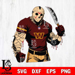 Washington Football Team Jason Voorhees Horror 8 Svg Eps Dxf Png File, NFL svg, Digital Download, Instant Download