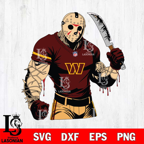Washington Football Team Jason Voorhees Horror 8 Svg Eps Dxf Png File, NFL svg, Digital Download, Instant Download