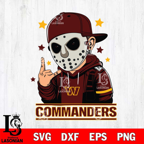 Washington Football Team Jason Voorhees Horror 9 Svg Eps Dxf Png File, NFL svg, Digital Download, Instant Download