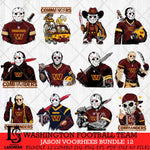 Washington Football Team Jason Voorhees Horror Bundle 12 SVG Svg Eps Dxf Png File,Bundle NFL svg, Digital Download, Instant Download