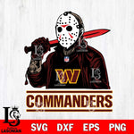 Washington Football Team Jason Voorhees Horror Halloween Svg Eps Dxf Png File, Digital Download, Instant Download