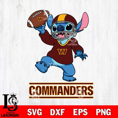 Washington Football Team Lilo and stitch Sport SVG DXF EPS PNG FILE, Stitch File Cut,NFL Digital Download,Instant Download, Silhouette