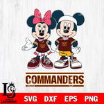 Washington Football Team Mickey And Minnie Football Svg Eps Dxf Png File, NFL svg , Digital Download , Instant Download, Cricut File