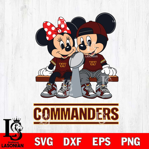 Washington Football Team Mickey And Minnie Football Champions Svg Eps Dxf Png File, NFL svg , Digital Download , Instant Download, Cricut File