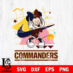 Washington Football Team Minnie Mouse Dancing SVG DXF EPS PNG FILE, Disney Father day File Cut,Digital Download,Instant Download,Disney Svg Files