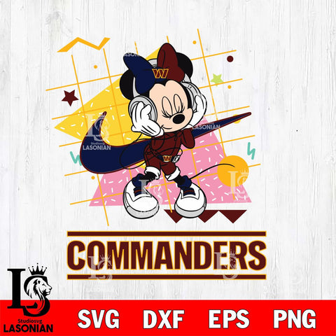 Washington Football Team Minnie Mouse Dancing SVG DXF EPS PNG FILE, Disney Father day File Cut,Digital Download,Instant Download,Disney Svg Files