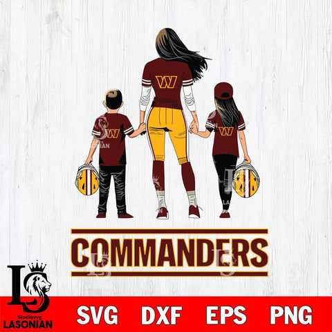 Washington Football Team Mother and son Rugby SVG DXF EPS PNG FILE,NFL SVG, Father day Digital Download,Instant Download, Silhouette