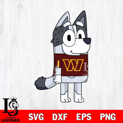 Washington Football Team Muffin Bluey NFL Svg Eps Dxf Png File, Digital Download, Instant Download