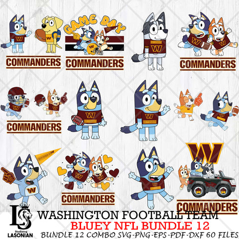 Washington Football Team NFL Bundle 12 Svg Eps Dxf Png File, Digital Download, Instant Download