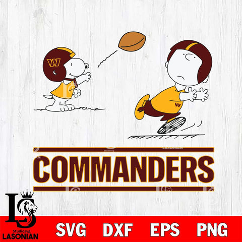 Washington Football Team Peanuts play football SVG DXF EPS PNG FILE,Snoopy File Cut, Nfl Digital Download,Instant Download, Silhouette