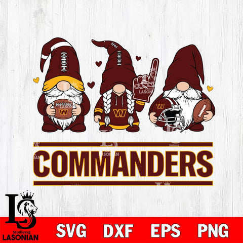Washington Football Team Rugby Gnome File Cut, NFL SVG, Digital Download , CHRISTMAS Criucut , Silhouette