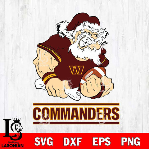 Washington Football Team Santa Claus Angry Svg Eps Dxf Png File,NFL Svg Files,Digital Download,Sublimation,Instant Download