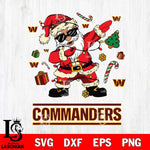 Washington Football Team Santa Claus Football Svg Eps Dxf Png File,NFL Svg Files,Digital Download,Sublimation,Instant Download