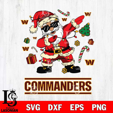 Washington Football Team Santa Claus Football Svg Eps Dxf Png File,NFL Svg Files,Digital Download,Sublimation,Instant Download