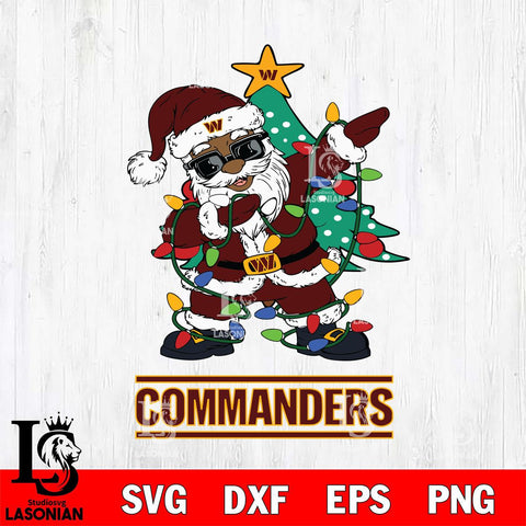 Washington Football Team Santa Claus Ugly Christmas Svg Eps Dxf Png File,NFL Svg Files,Digital Download,Sublimation,Instant Download