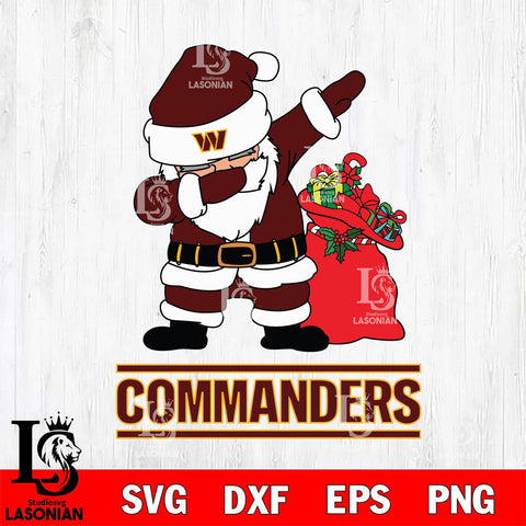 Washington Football Team Santa Dabbing Christmas Svg Eps Dxf Png File,NFL Svg Files,Digital Download,Sublimation,Instant Download