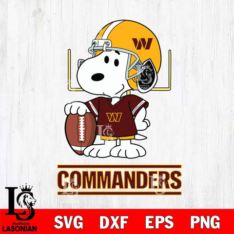 Washington Football Team Snoopy Player Football SVG DXF EPS PNG FILE,Snoopy File Cut, Nfl Digital Download,Instant Download, Silhouette