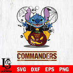 Washington Football Team Stitch Horror Halloween Svg Eps Dxf Png File, Digital Download, Instant Download