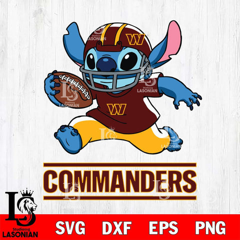 Washington Football Team Stitch Run Football SVG DXF EPS PNG FILE, Stitch File Cut,NFL Digital Download,Instant Download, Silhouette