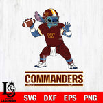 Washington Football Team Stitch throw the ball SVG DXF EPS PNG FILE, NFL File Cut, Digital Download,Instant Download, Silhouette, Cricut
