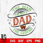 Washington Football Team The Man The muth dad SVG DXF EPS PNG FILE, NFL File Cut,Digital Download,Instant Download, Silhouette