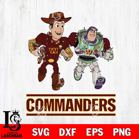 Washington Football Team Woody & Buzz Lightyear Football Cricut,Christmas SVG DXF EPS PNG FILE, Digital Download,Instant Download, Silhouette
