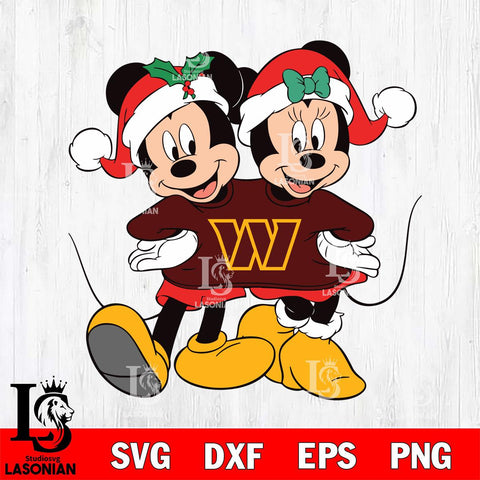 Washington Football Team mickey christmas 11 Svg Eps Dxf Png File, Digital Download, Instant Download