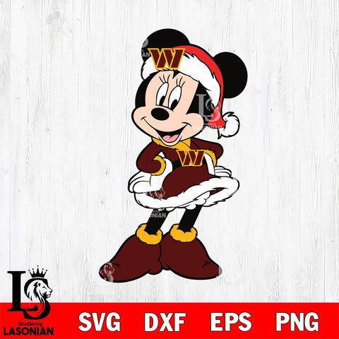 Washington Football Team mickey christmas 2 Svg Eps Dxf Png File, Digital Download, Instant Download