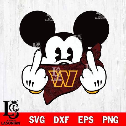 Washington Football Team mickey christmas 4 Svg Eps Dxf Png File, Digital Download, Instant Download