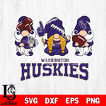 Washington Huskies 3 Gnomes Football Svg Eps Dxf Png File, Digital Download, Instant Download
