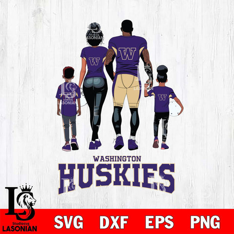 Washington Huskies Family Love Rugby SVG DXF EPS PNG FILE,NCAA SVG, Father day Digital Download,Instant Download, Silhouette