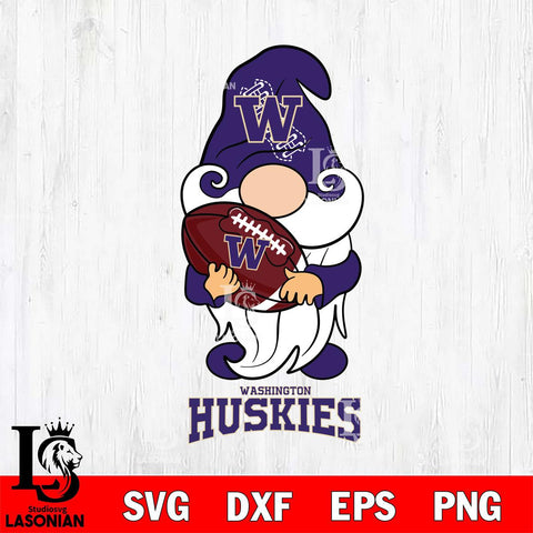 Washington Huskies Gnomes Christmas football Svg Eps Dxf Png File, Digital Download, Instant Download