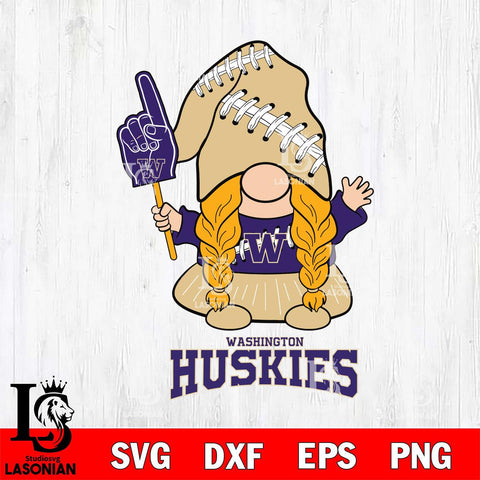 Washington Huskies Gnomes Fan Svg Eps Dxf Png File, Digital Download, Instant Download