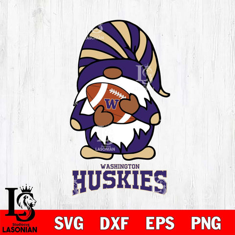 Washington Huskies Gnomes Football Svg Eps Dxf Png File, Digital Download, Instant Download