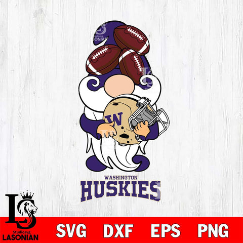 Washington Huskies Gnomes Helmet Svg Eps Dxf Png File, Digital Download, Instant Download