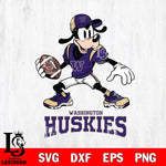 Washington Huskies Goofy Disney, Svg Eps Dxf Png File, Digital Download