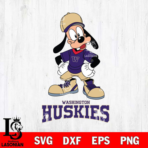 Washington Huskies Goofy Sport SVG DXF EPS PNG FILE,NCAA svg ,Football Digital Download,Instant Download, Silhouette