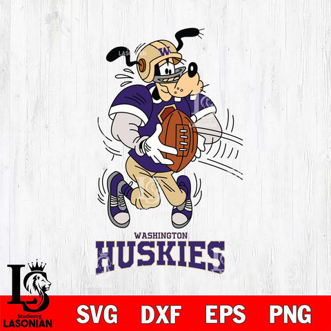 Washington Huskies Goofy Sport Football SVG DXF EPS PNG FILE,NCAA svg ,Football Digital Download,Instant Download, Silhouette