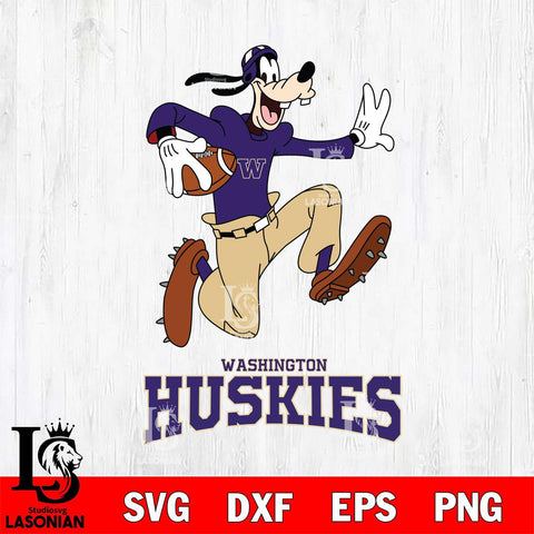 Washington Huskies Goofy rugby Sport SVG DXF EPS PNG FILE,NCAA svg ,Football Digital Download,Instant Download, Silhouette