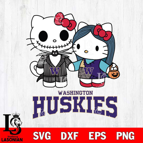 Washington Huskies Hello Kitty Horror 11 Svg Eps Dxf Png File, Digital Download