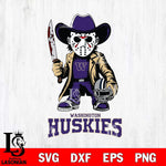 Washington Huskies Jason Voorhees 3 Svg Eps Dxf Png File, Digital Download
