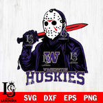 Washington Huskies Jason Voorhees Horror 12 Svg Eps Dxf Png File, NCAA svg, Digital Download, Instant Download