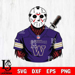 Washington Huskies Jason Voorhees Horror 4 Svg Eps Dxf Png File, NCAA svg, Digital Download, Instant Download