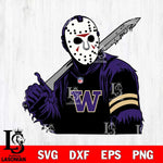Washington Huskies Jason Voorhees Horror 7 Svg Eps Dxf Png File, NCAA svg, Digital Download, Instant Download